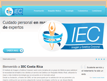 Tablet Screenshot of ieccostarica.com